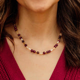 Burgundy Rowan Necklace