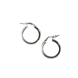 Chunky Silver Hoops