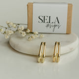 Eva Double Hoop Earrings
