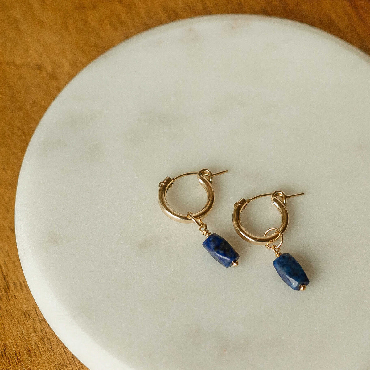 Indigo Hoop Charms