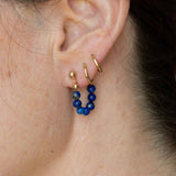 Midnight Hoop Earrings