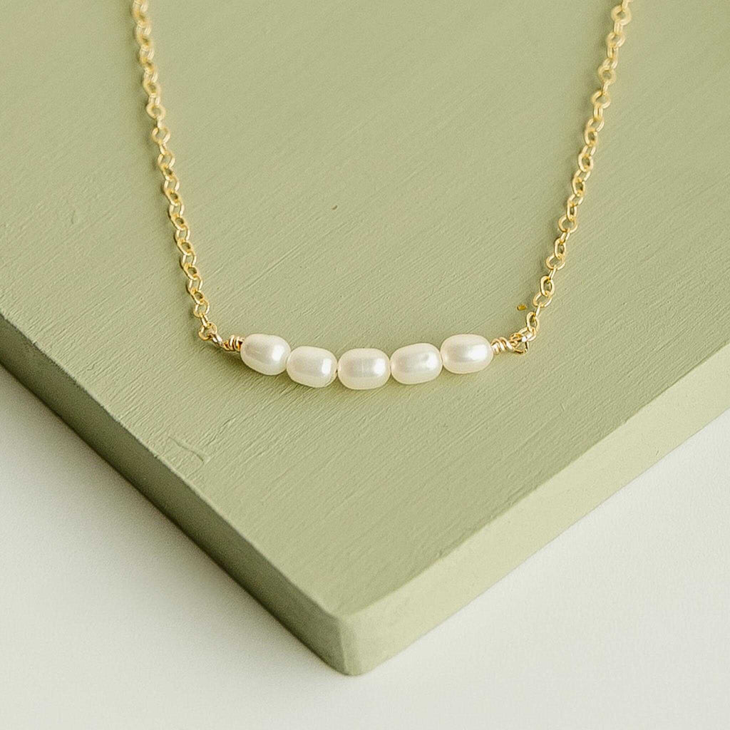 Mini Abigail Pearl Necklace – Sela Designs