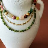 Olive Veda Beaded Necklace