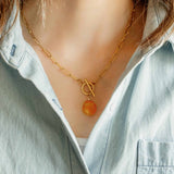 Orange Poppy Elle Necklace