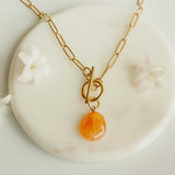 Orange Poppy Elle Necklace
