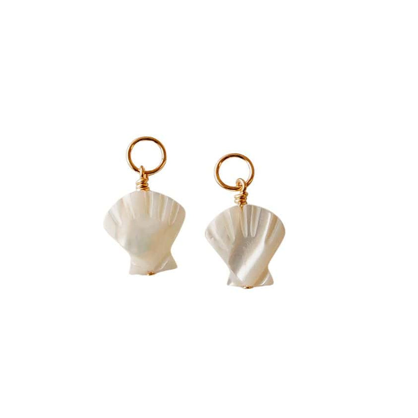 Pearl Seashell Earring Charms