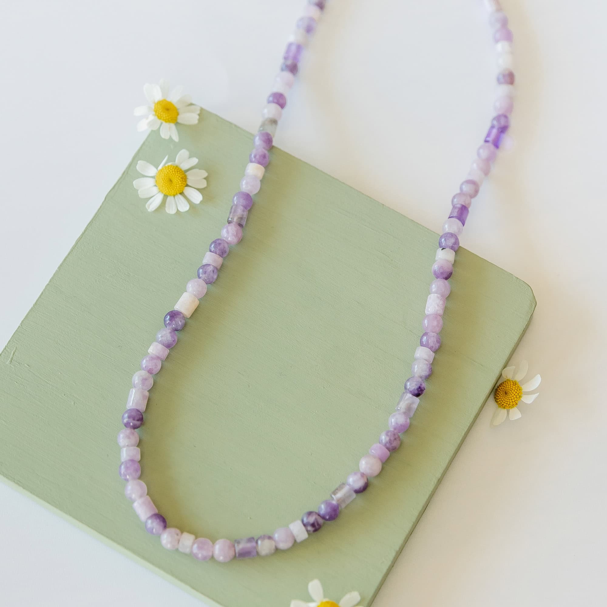 Lilac Veda Beaded Necklace