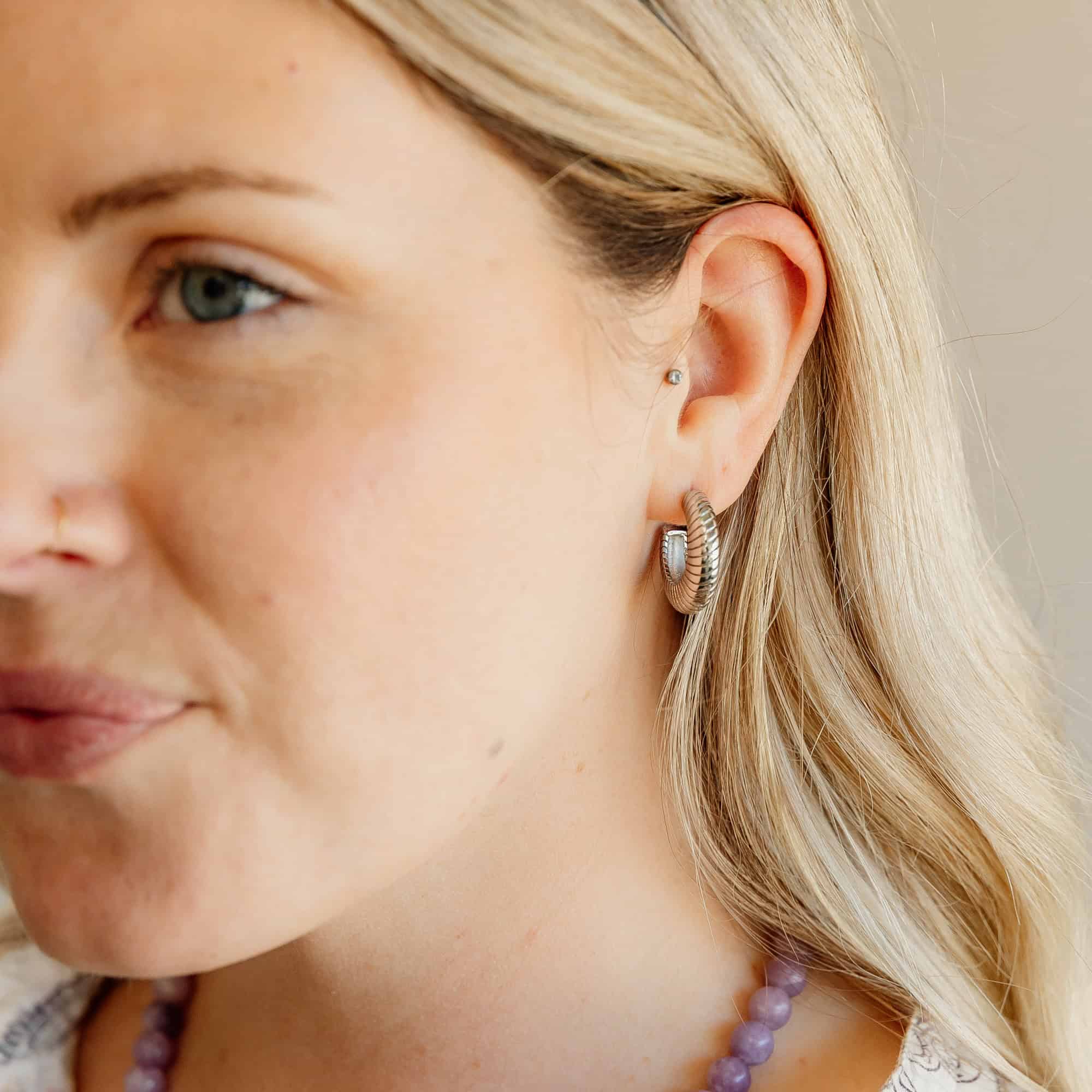 Silver Remi Hoop Earrings
