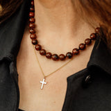 Umber Chunky Beaded Necklace