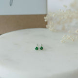 Emerald Crystal Stud Earrings