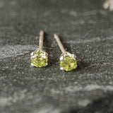Lime Crystal Stud Earrings
