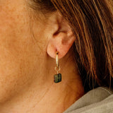 Sea Glass Hoop Charms