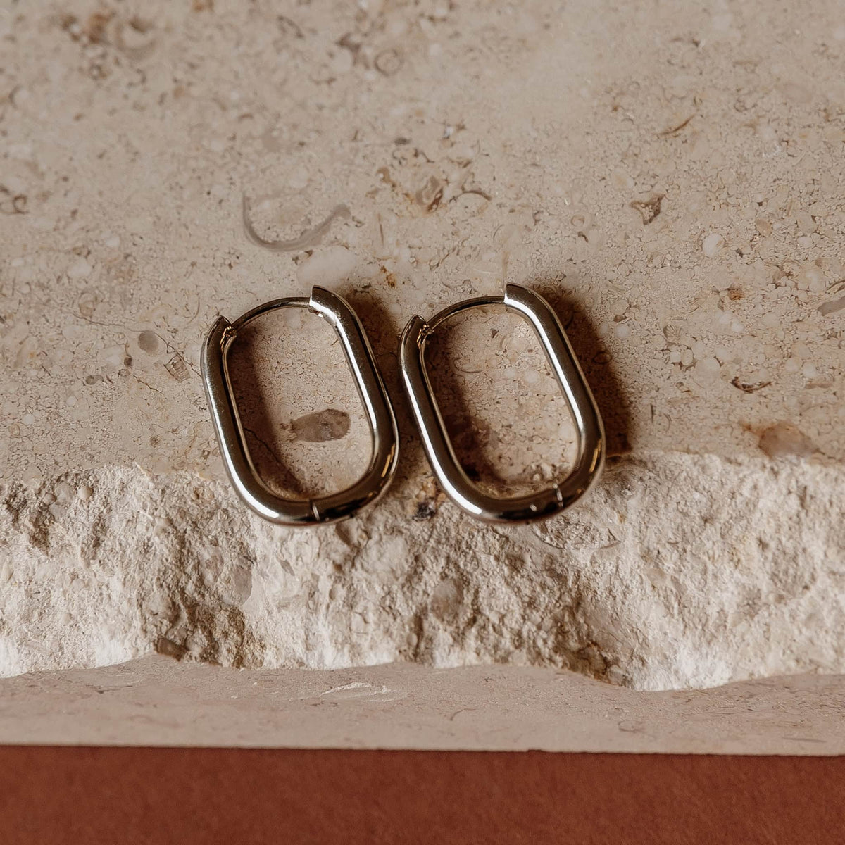 Rectangle Everyday Hoop Earrings