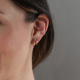 tiny 14k gold filled heart post earrings by Sela Designs