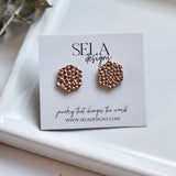 Hexy Leather Studs