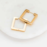 gold statement earrings
