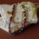 Autumn Candy Beaded Necklace