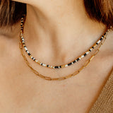 Black Neve Beaded Necklace