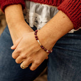 Burgundy Rowan Bracelet