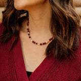 Burgundy Rowan Necklace
