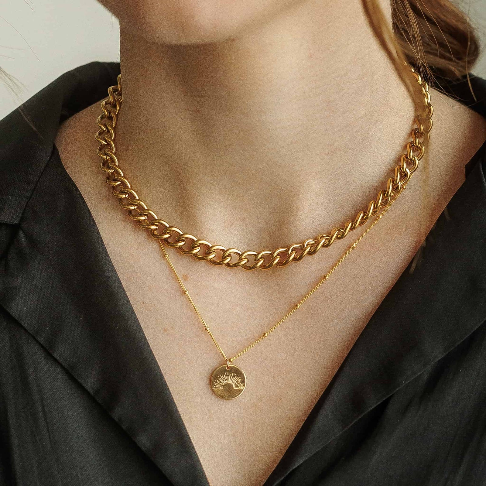 Timeless and Classic Gold-Filled Chain Necklace – Sela Designs