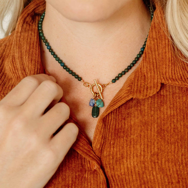 Nova Beaded Charm Necklace