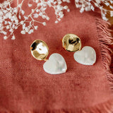 Pearl Heart Ellis Earrings
