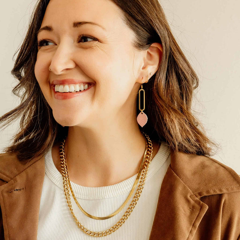 Pink Lyn Earrings