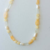 Peach Posy Beaded Necklace