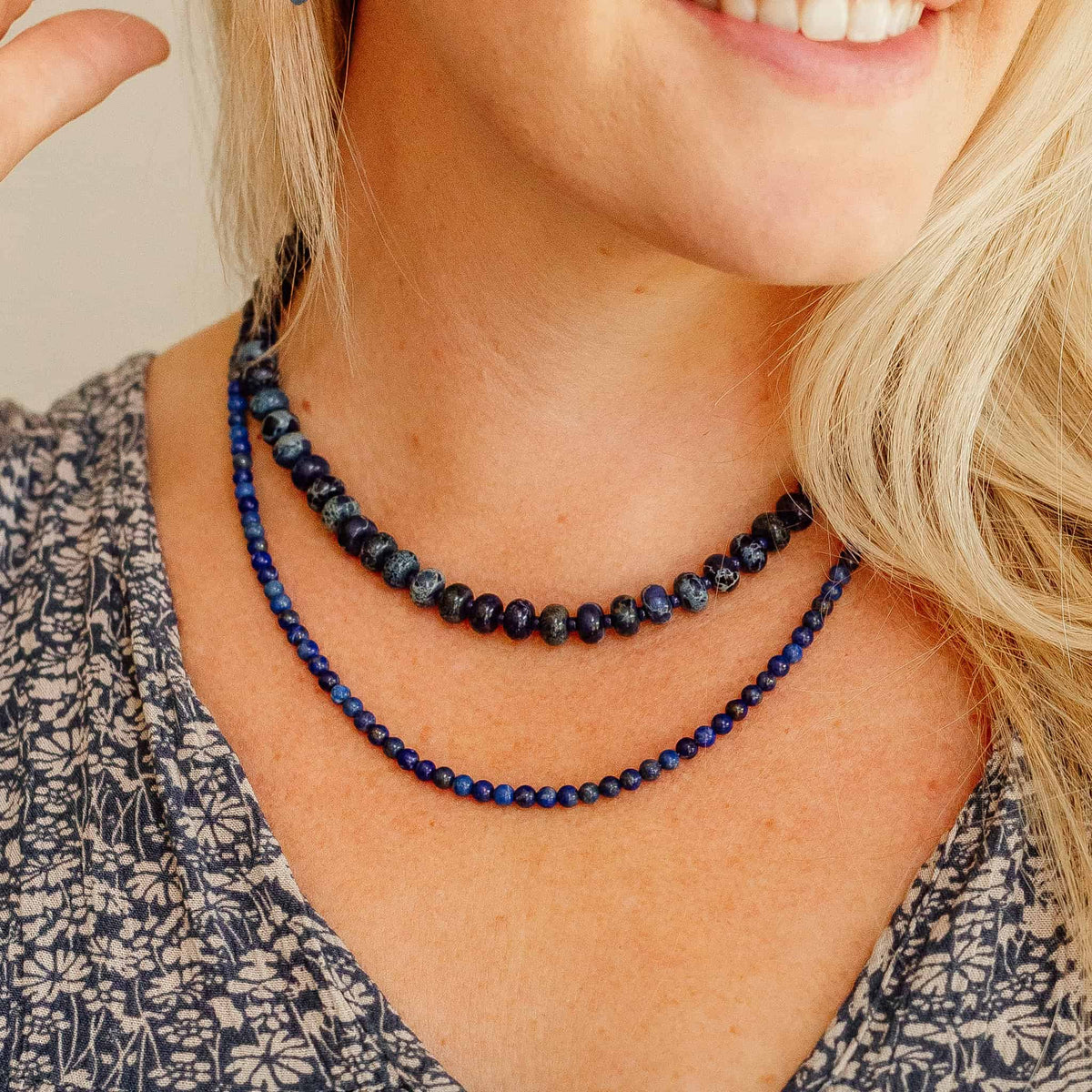 Sapphire Margot Beaded Necklace