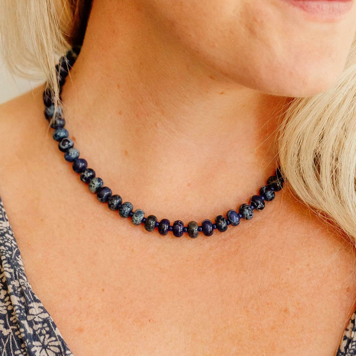 Sapphire Margot Beaded Necklace