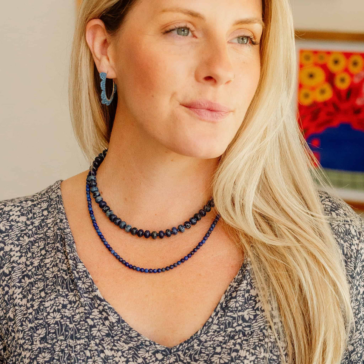 Sapphire Margot Beaded Necklace