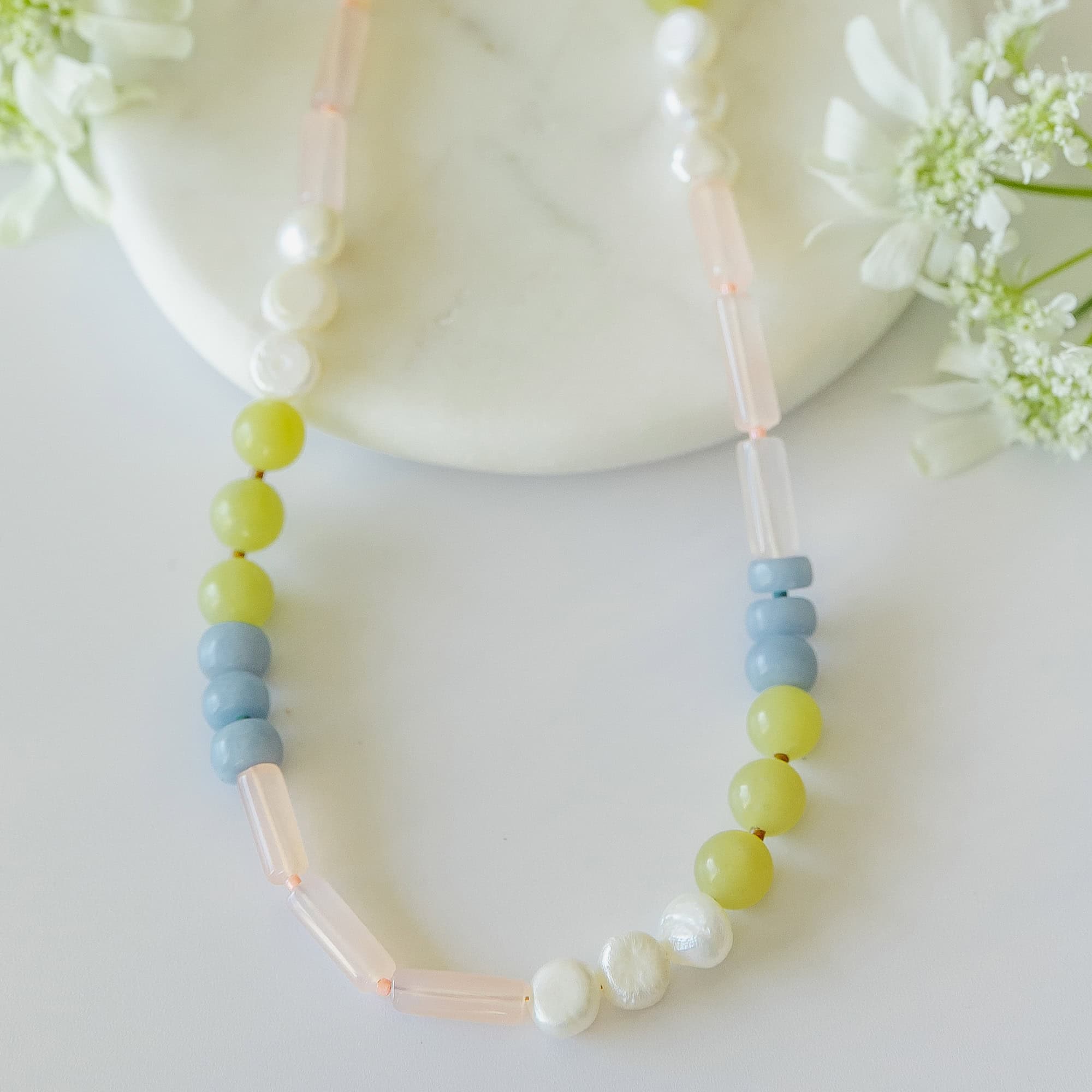 Spring Bea Beaded Necklace