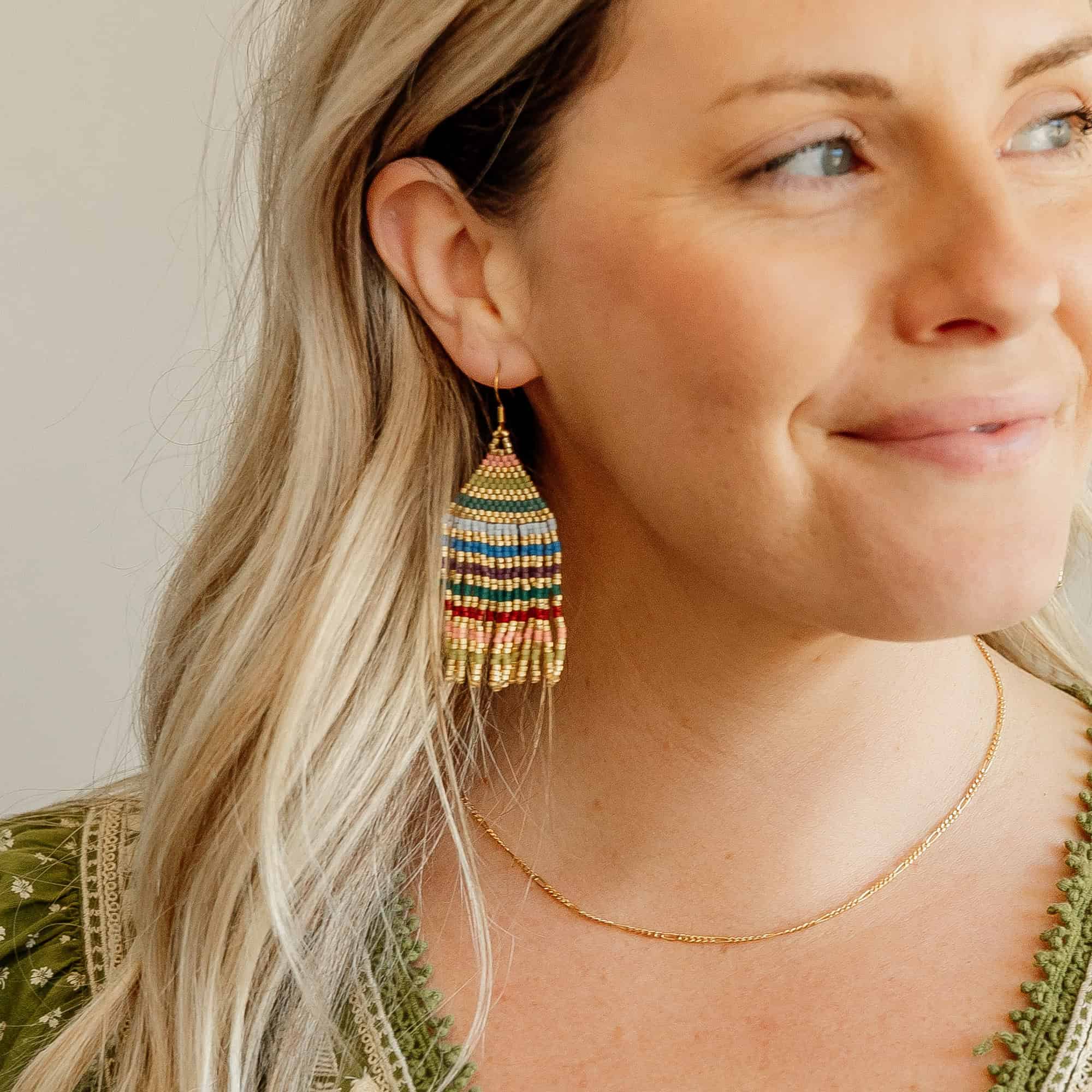 Spring Zora Beaded Earrings