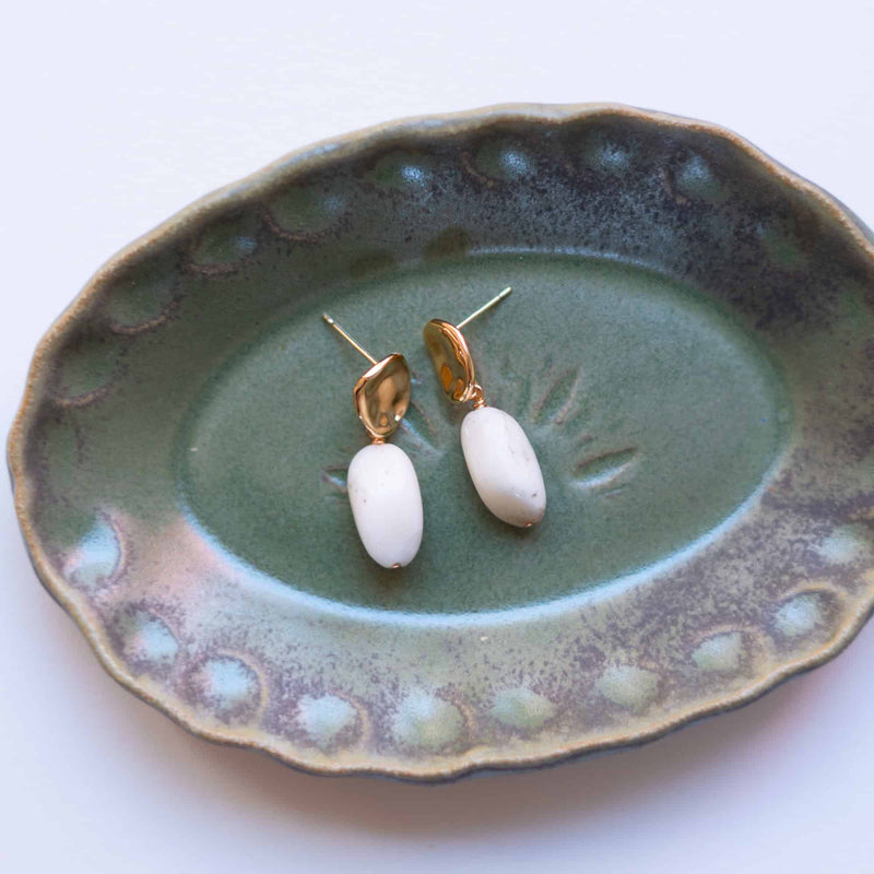 White Ellis Earrings