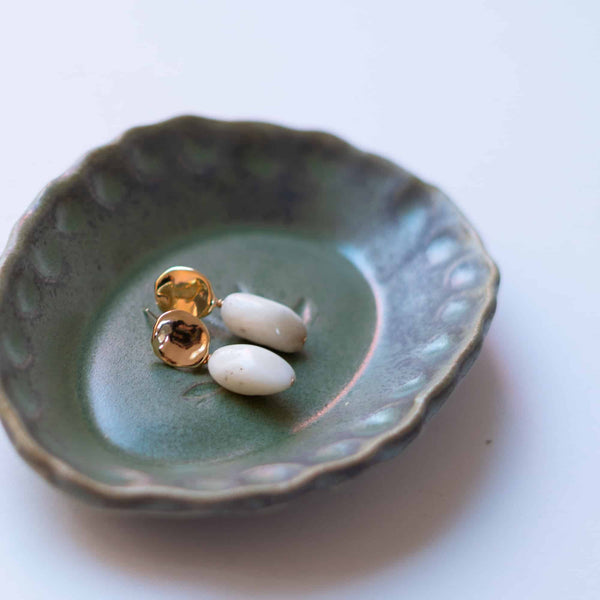 White Ellis Earrings