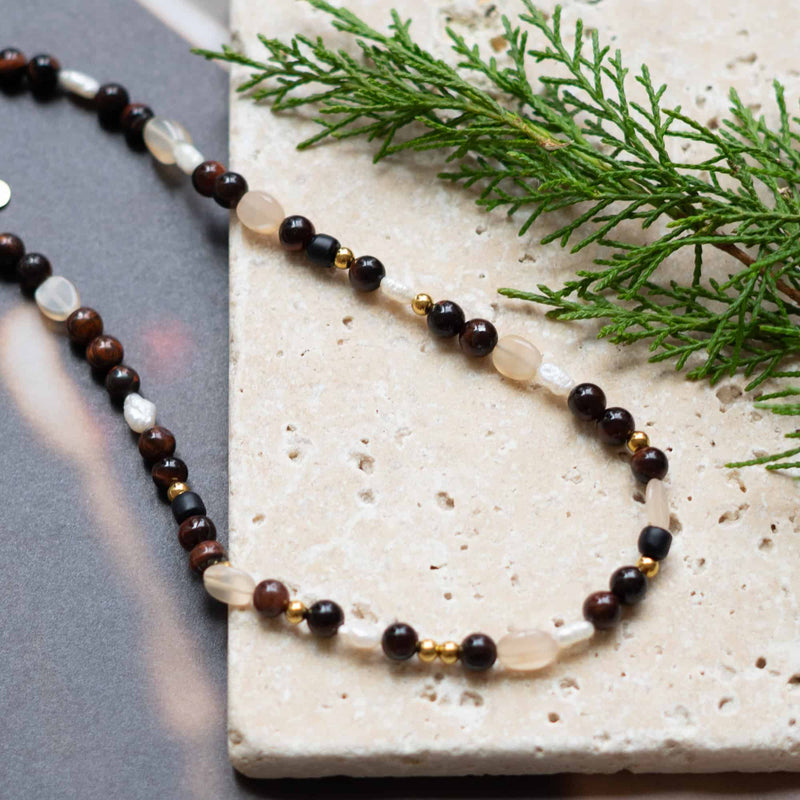 Brown Rowan Necklace