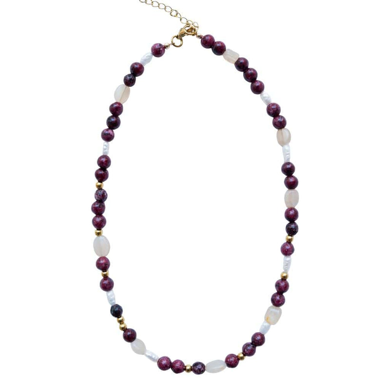 Burgundy Rowan Necklace