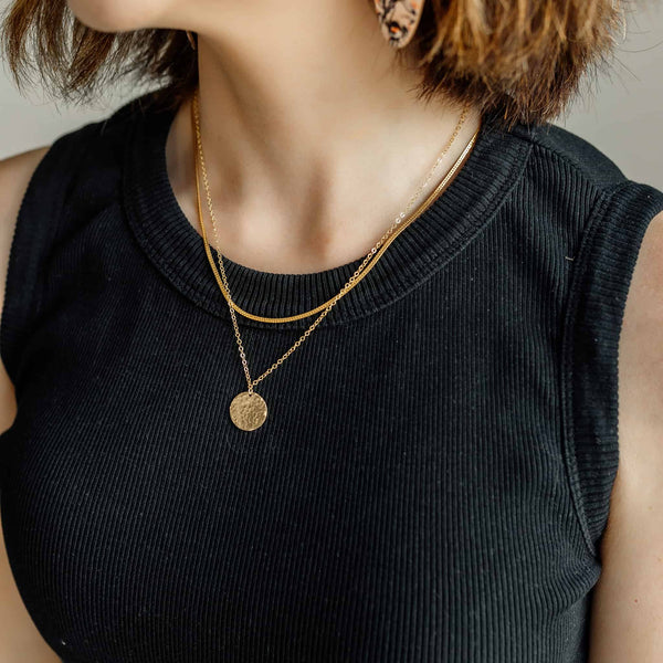 Cute Dainty Necklace - Dainty Gold Necklace - Gold Coin Necklace - Lulus