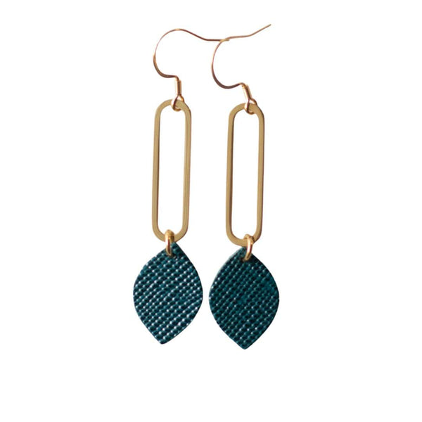 Midnight Green Lyn Earrings