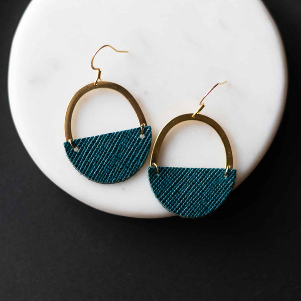 Midnight Green Jo Earrings