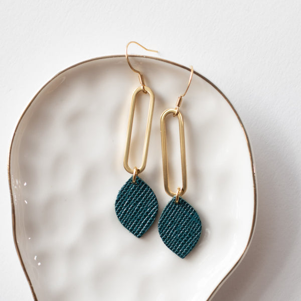 Midnight Green Lyn Earrings