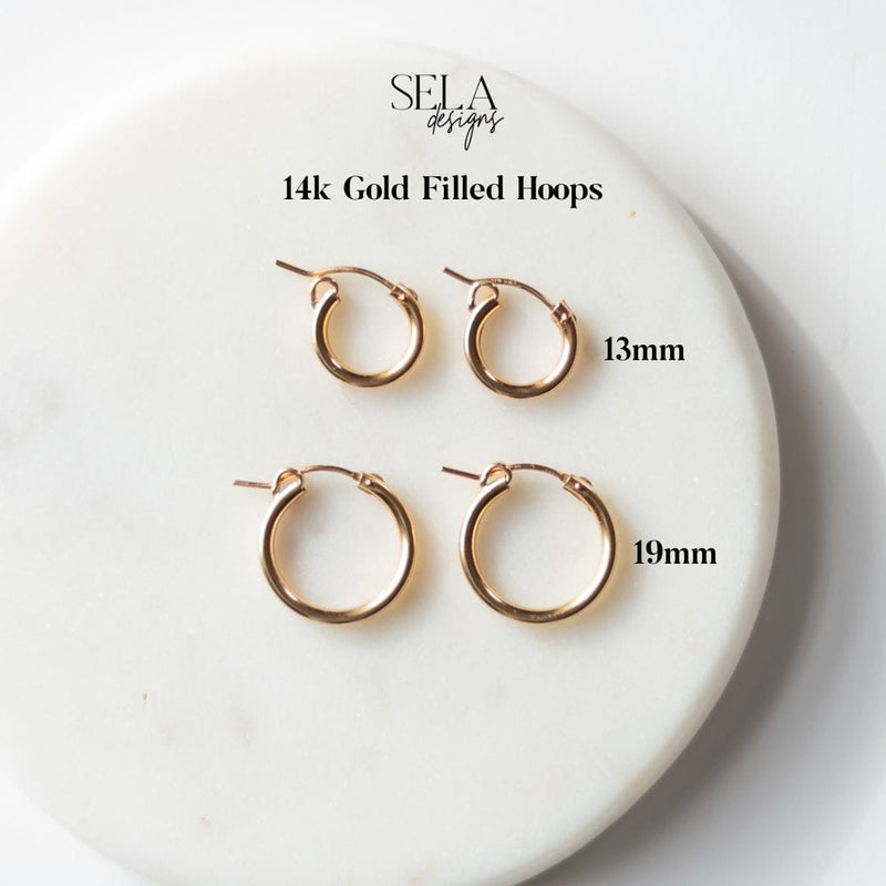 The Best Gold Hoop Earrings – Sela Designs - Main Image