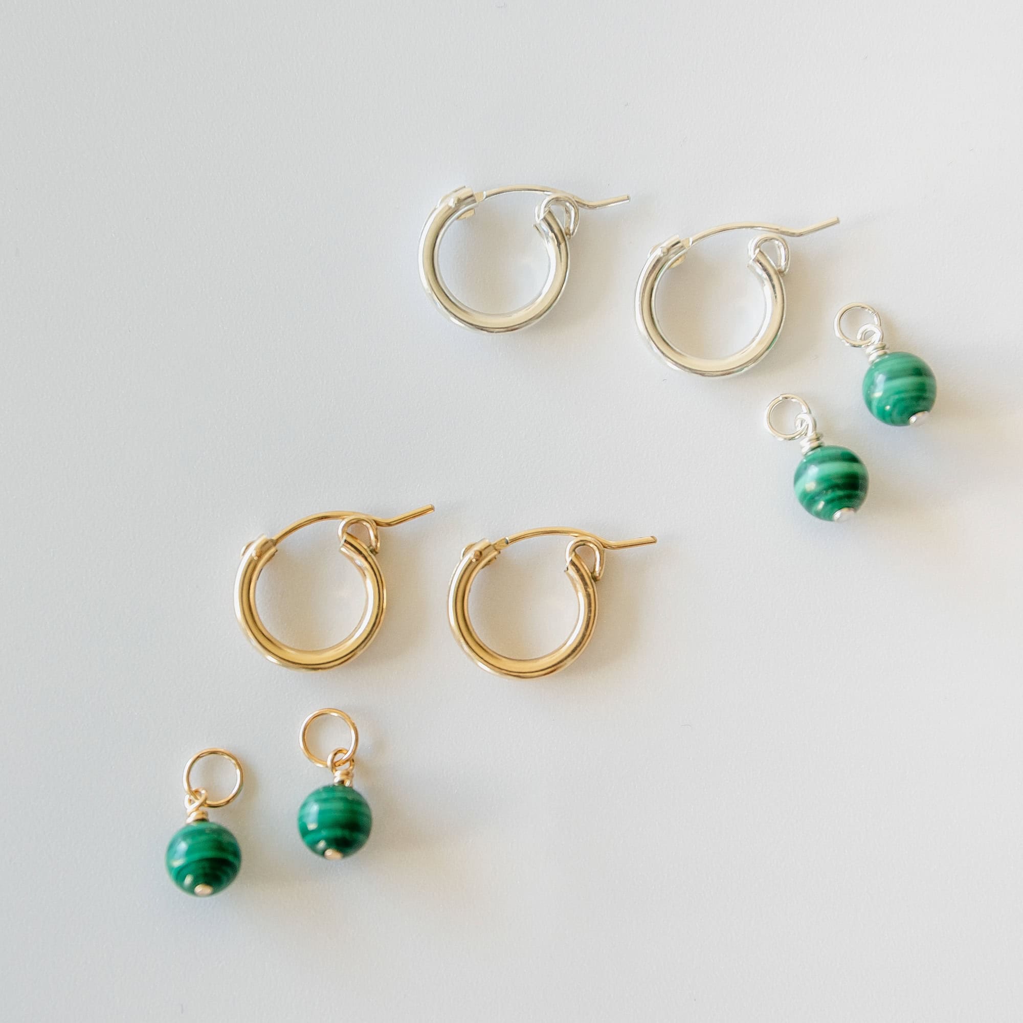 Green Hoop Charm