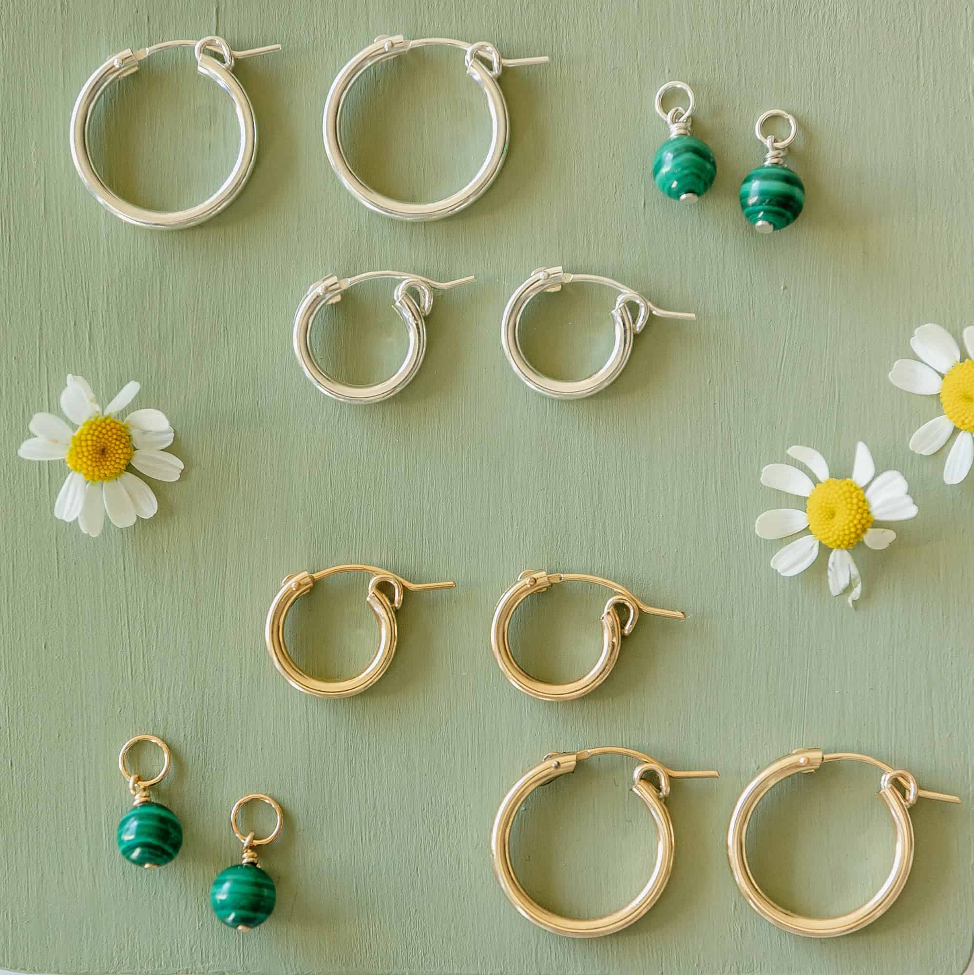 Green Hoop Charm