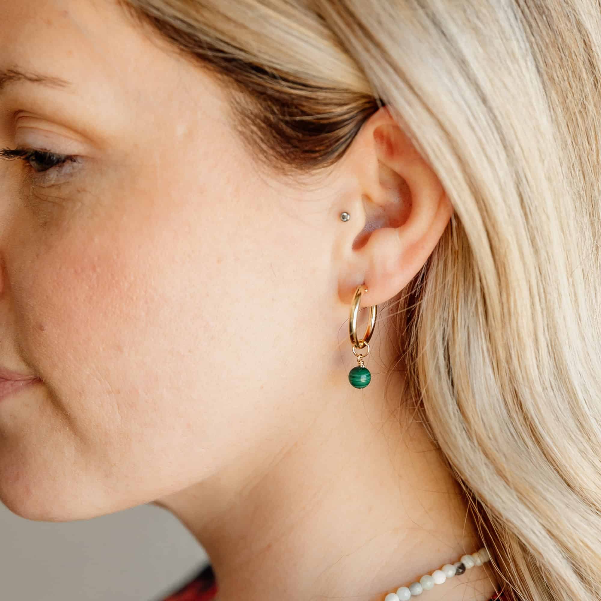 Green Hoop Charm