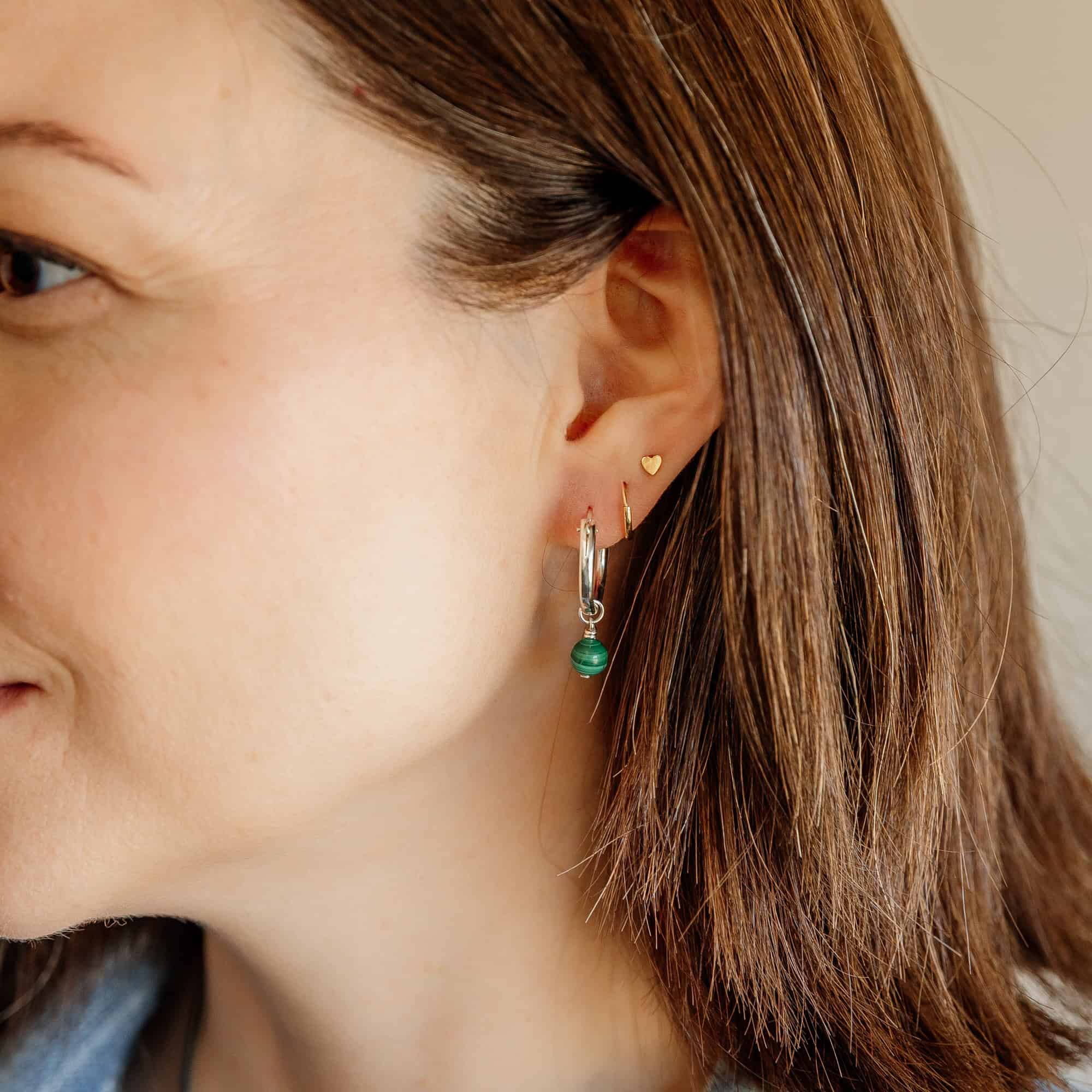 Green Hoop Charm