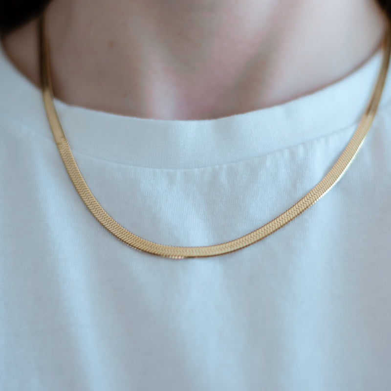 Kate Herringbone Chain Necklace