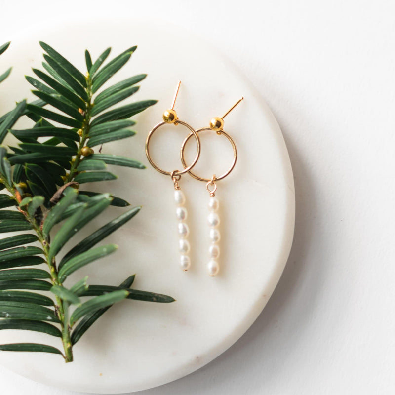 Emily Pearl Earrings