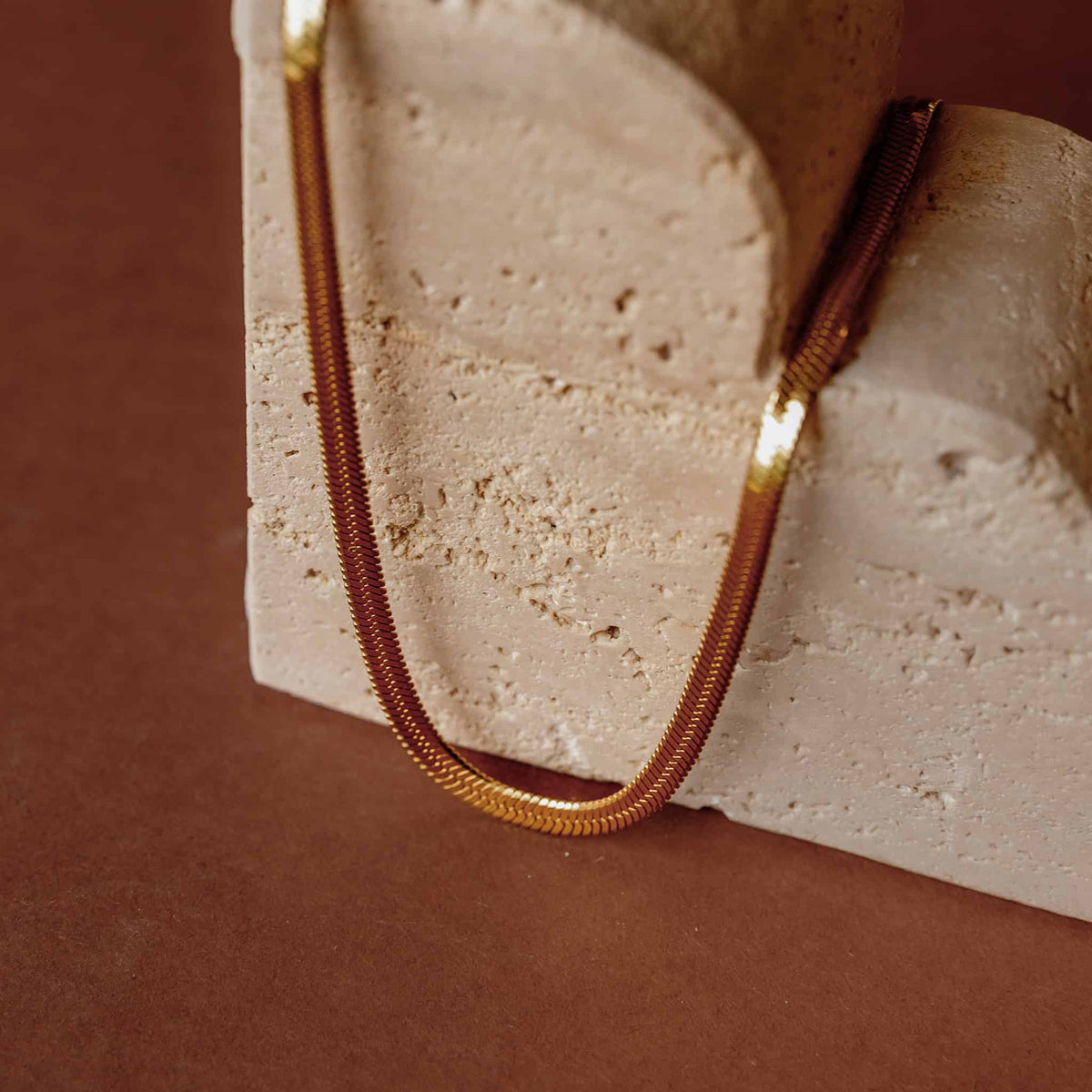 Kate Herringbone Chain Necklace